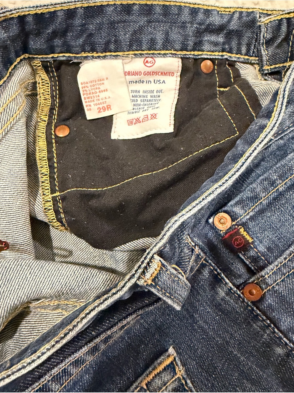 AG WOMEN’S THE CLUB STRETCH FLARE JEANS SZ 29R Great Condition - Picture 12 of 14